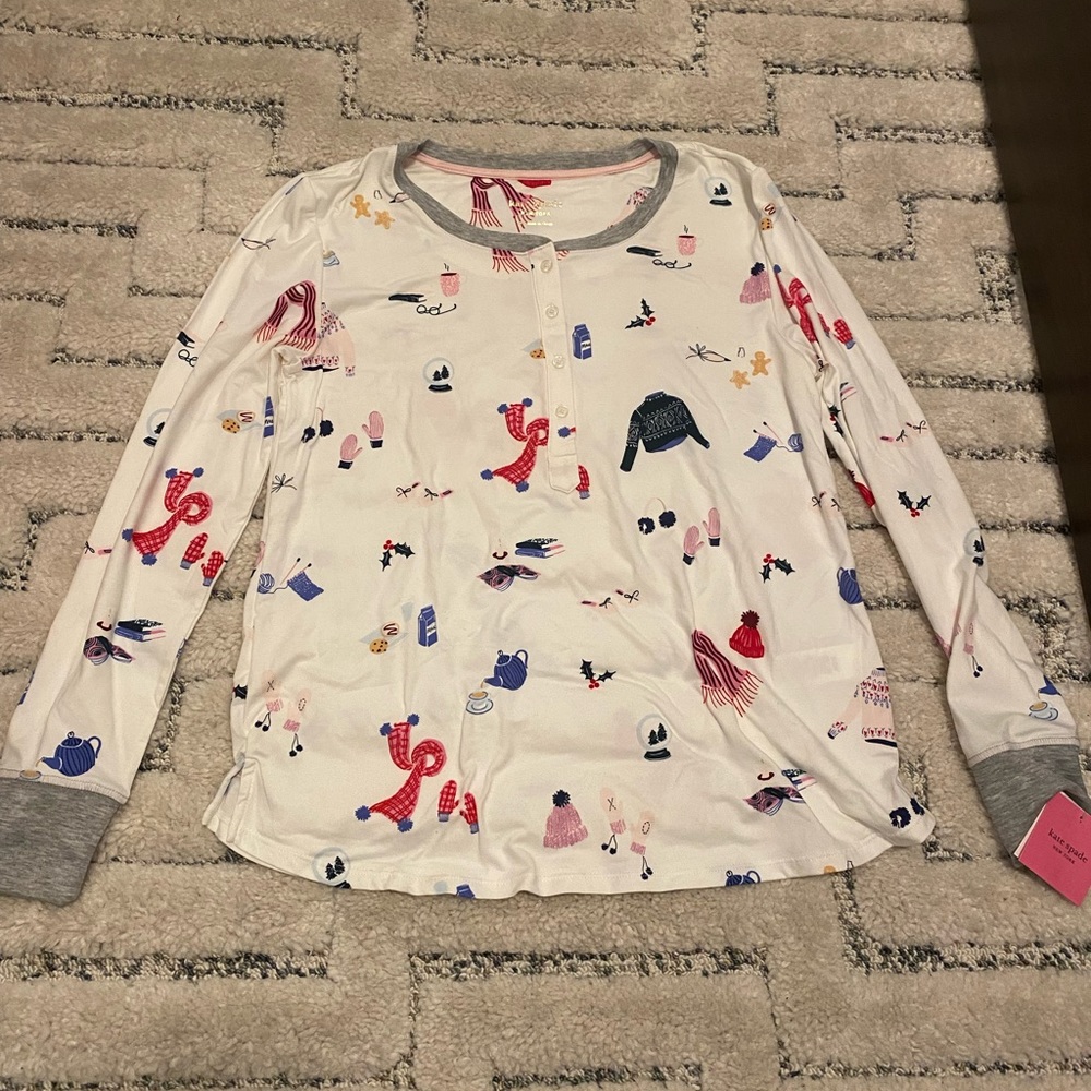 Kate Spade 2 Piece PJ Winter Set NWT Small